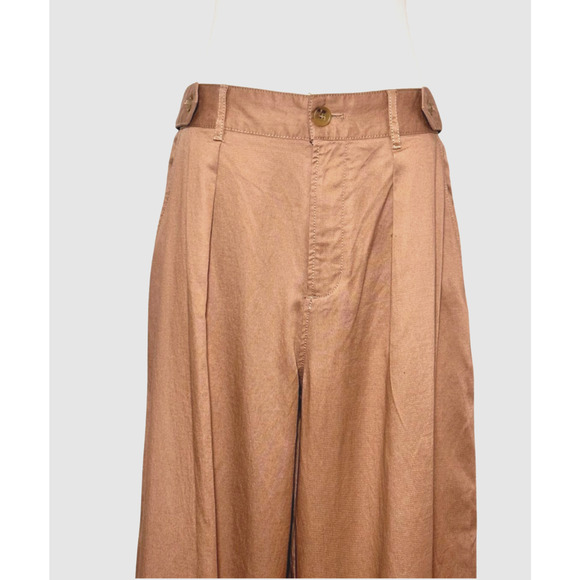 A New Approach NWT Camel Brown High Rise Wide Leg Dress Trouser Pants Size 8 - Picture 2 of 9